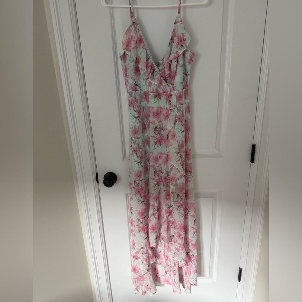 Fashion Nova Floral High Low Dress